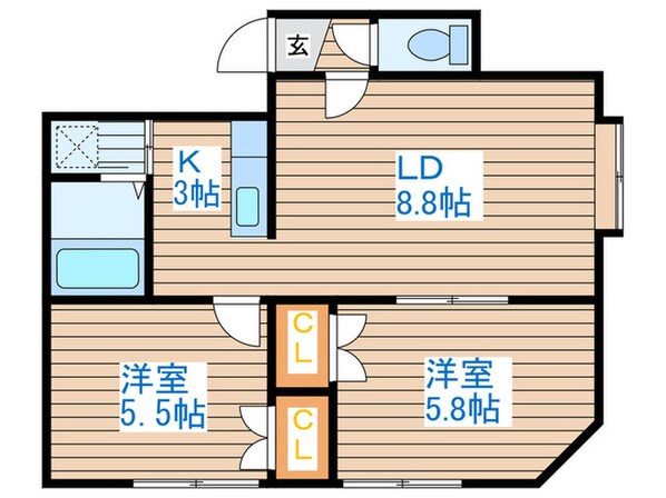 アーバンコート宮の沢の物件間取画像